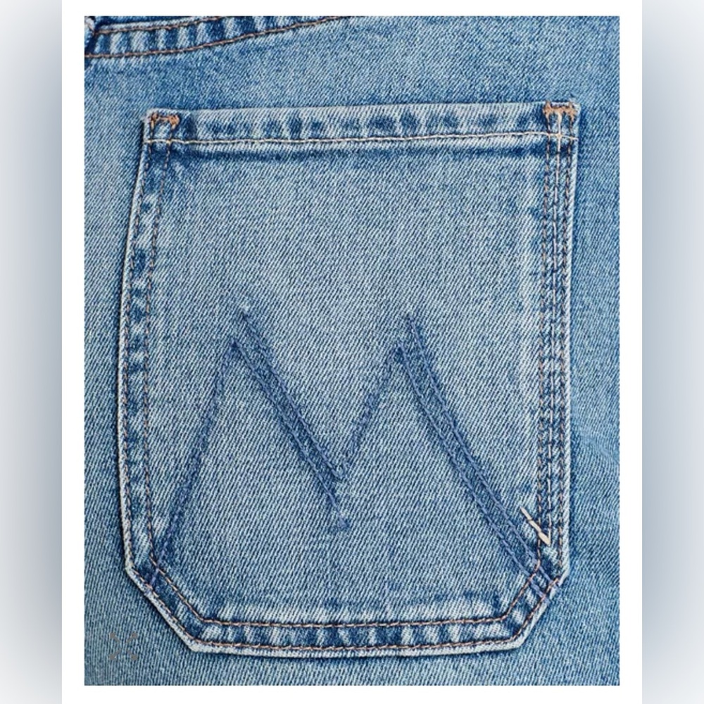 MOTHER The Tie Patch Roller Jeans size 30 Popism EUC - Picture 6 of 16